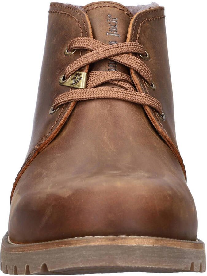 Panama Jack Bota Panam leren veterboots met profielzool cognac - Foto 2