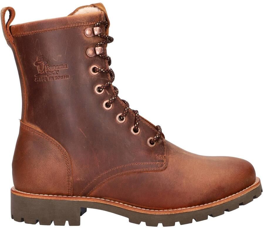 Panama Jack Ibi B2 suède veterboots met profielzool cognac