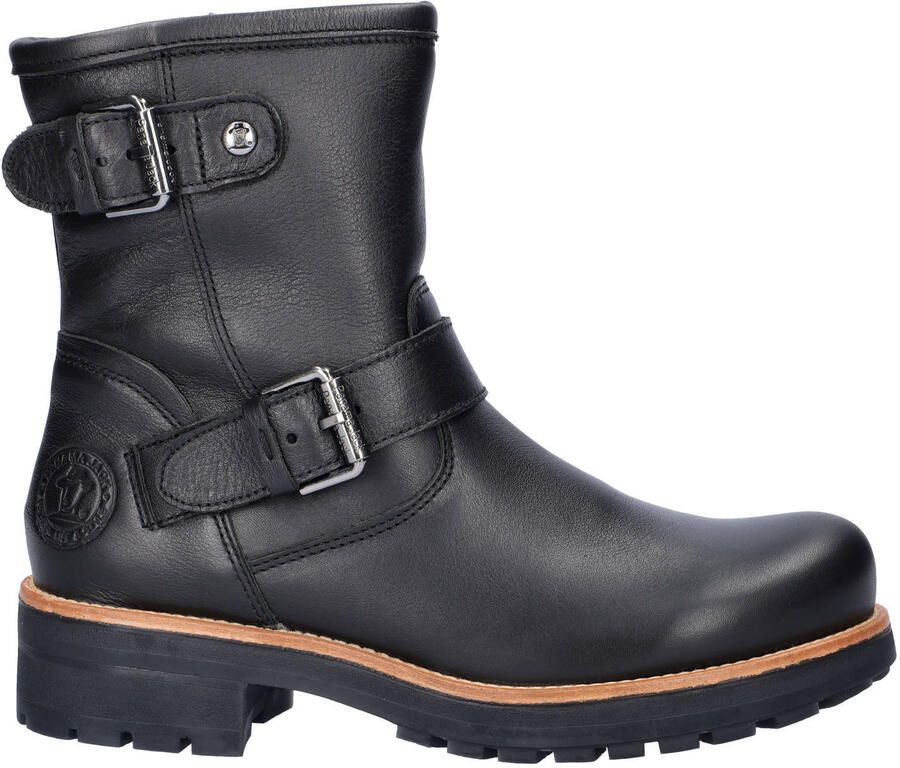 Panama Jack Raily Igloo gevoerde leren bikerboots zwart