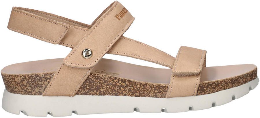 Panama Jack Sally Basic leren sandalen ecru