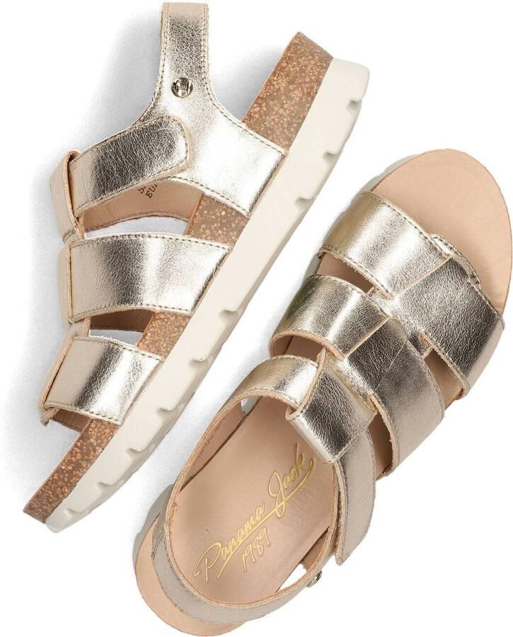 Panama Jack Gouden leren sandalen Sammy Yellow Dames - Foto 3