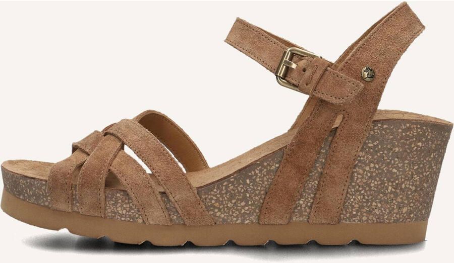 Panama Jack Vera Sandalen Met Sleehak Dames Bruin - Foto 6