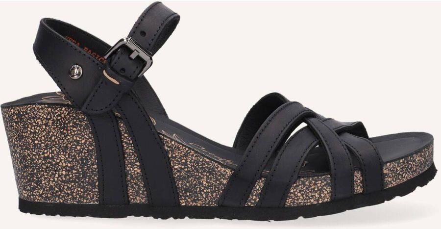 Panama Jack Vera Basics B1 sandalen met sleehak zwart - Foto 2