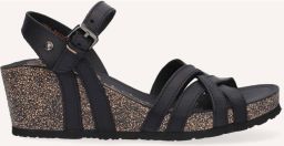 Panama Jack Vera Basics B1 sandalen met sleehak zwart