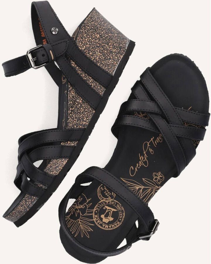 Panama Jack Vera Basics B1 sandalen met sleehak zwart - Foto 3