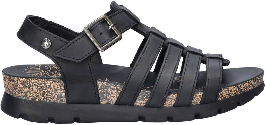 Panama Jack Sasha suède leren sandalen zwart