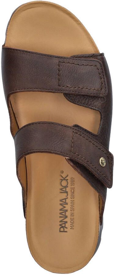 Panama Jack Saulo leren slippers donkerbruin - Foto 2