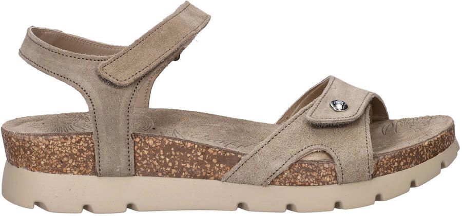 Panama Jack Sulia Basics suède sandalen beige