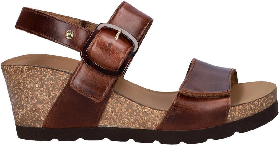Panama Jack Valle Clay leren sleehakken bruin