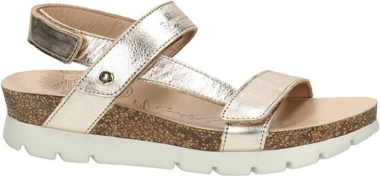 Panama Jack Sally Basic leren sandalen goud