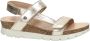 Panama Jack Sally Basic leren sandalen goud - Thumbnail 1