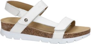 Panama Jack Sally Basic leren sandalen wit