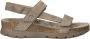 Panama Jack Selma suède sandalen taupe - Thumbnail 1