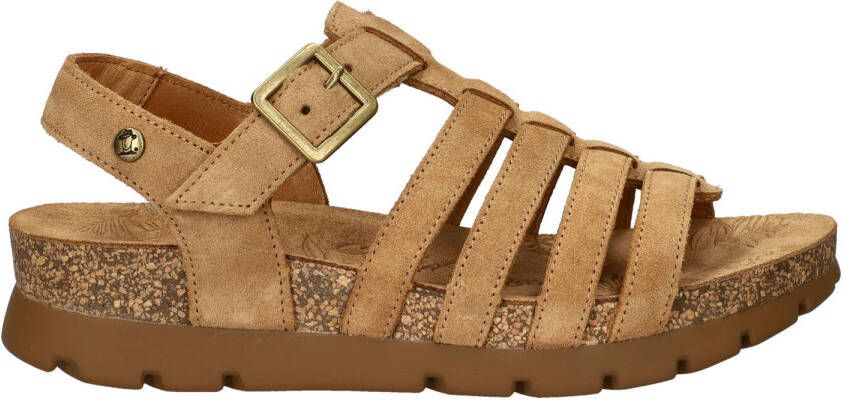 Panama Jack suède sandalen cognac