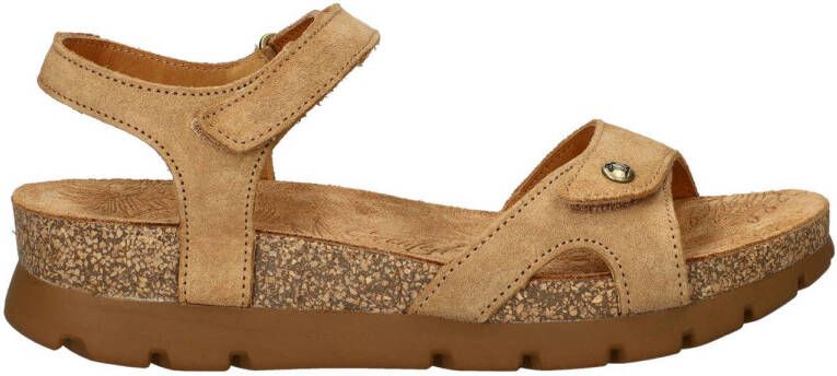 Panama Jack Sulia Basics suède sandalen cognac