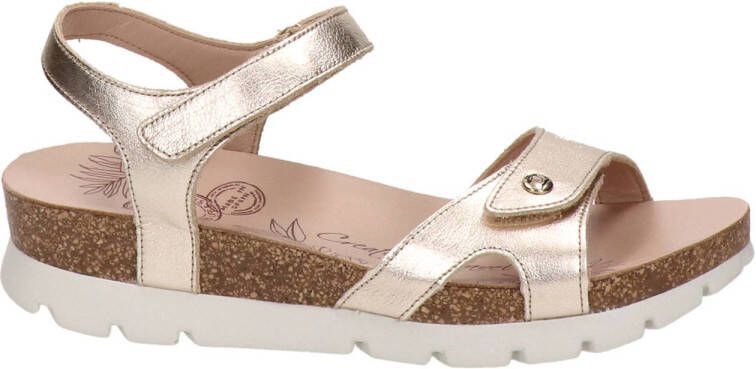 Panama Jack Sulia Shine leren sandalen goud