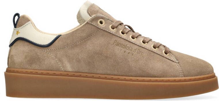 Pantofola d'Oro Elba suède sneakers taupe