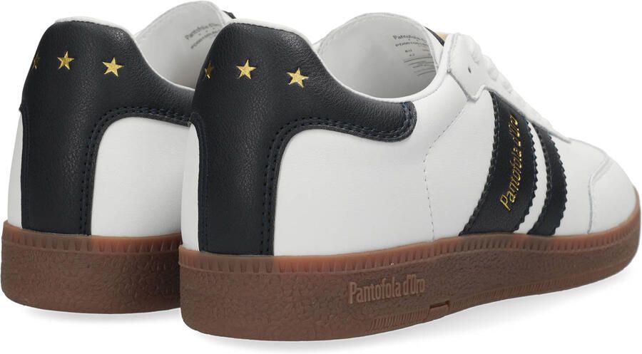 Pantofola d'Oro Bomber suède leren sneakers wit zwart - Foto 2