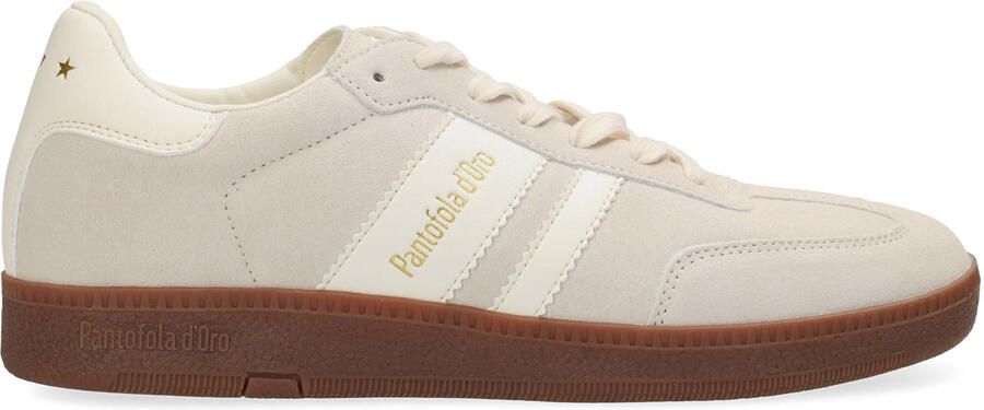 Pantofola d'Oro Bomber suède leren sneakers zand
