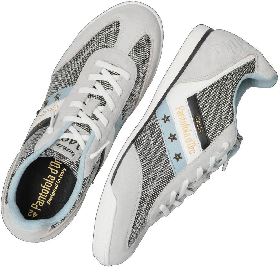 Pantofola d'Oro Vasto leren sneakers grijs blauw - Foto 2