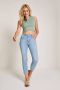 Para Mi slim high waist broek medium blue denim - Thumbnail 1