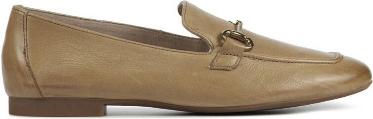 Paul Green Instappers Dames Instapschoenen Damesschoenen Leer 2596 Camel +