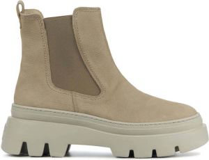 Paul Green Chelsea boots Dames Laarzen Damesschoenen Nubuck 9124 Taupe