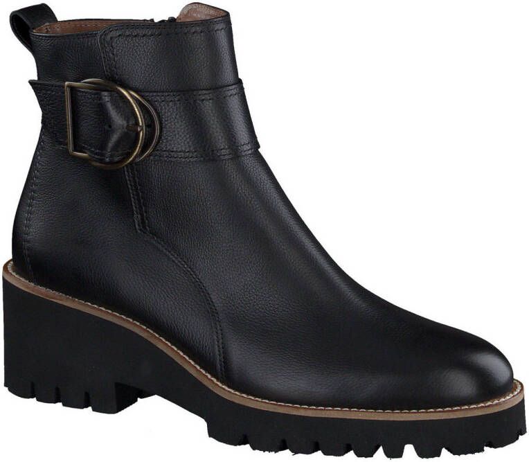 PAUL GREEN Enkellaarsjes Dames 9763 Maat: 41 Materiaal: Leer Kleur: Zwart - Foto 2