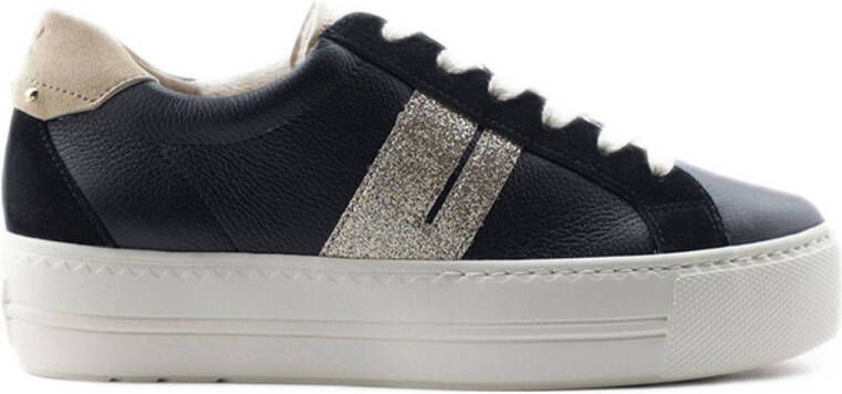 PAUL GREEN Lage Sneakers 5330 Maat: 41 Materiaal: Leer Kleur: Zwart