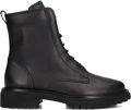 PAUL GREEN Veterboots Dames 8198 Leer Zwart - Zwart
