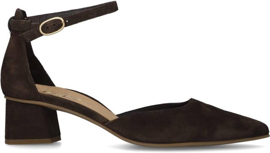 PAUL GREEN Slingbacks Dames 3820 Suède Bruin