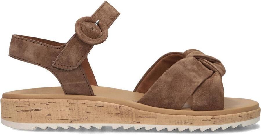 PAUL GREEN Sandalen met Hak Dames 6105 Suède Taupe