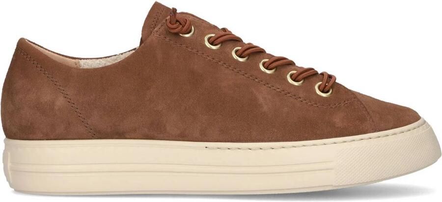 PAUL GREEN Lage Sneakers Dames 4081 Suède Bruin