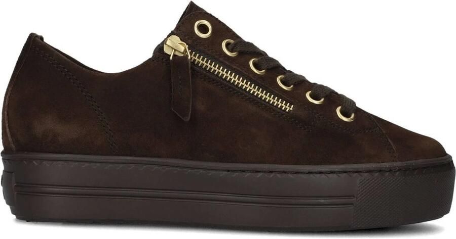 PAUL GREEN Lage Sneakers Dames 5006 Suède Bruin
