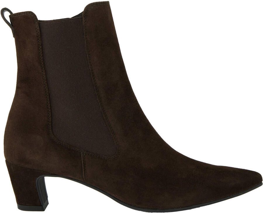 PAUL GREEN Enkellaarsjes Dames 8354 Suède Bruin