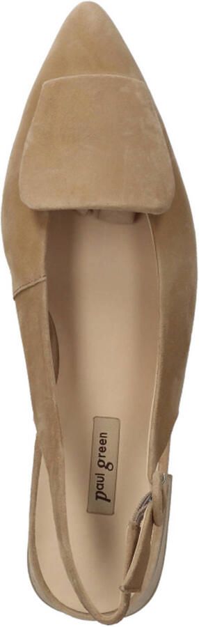PAUL GREEN Slingbacks Dames 6090 Maat: 39 Materiaal: Suède Kleur: Beige - Foto 4