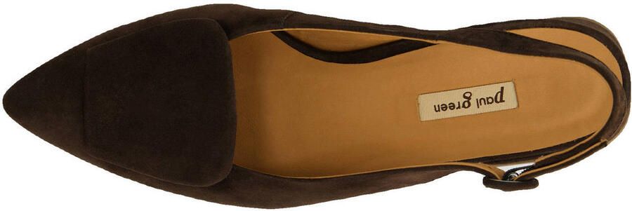 PAUL GREEN Slingbacks Dames 6090 Maat: 37 5 Materiaal: Suède Kleur: Bruin - Foto 7