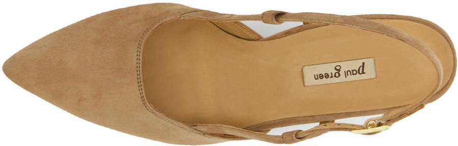 Paul Green suède slingback pumps cognac - Foto 3
