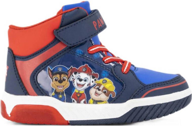 Paw patrol boys ab fs 2020 Blauwe halfhoge sneaker met lichtjes