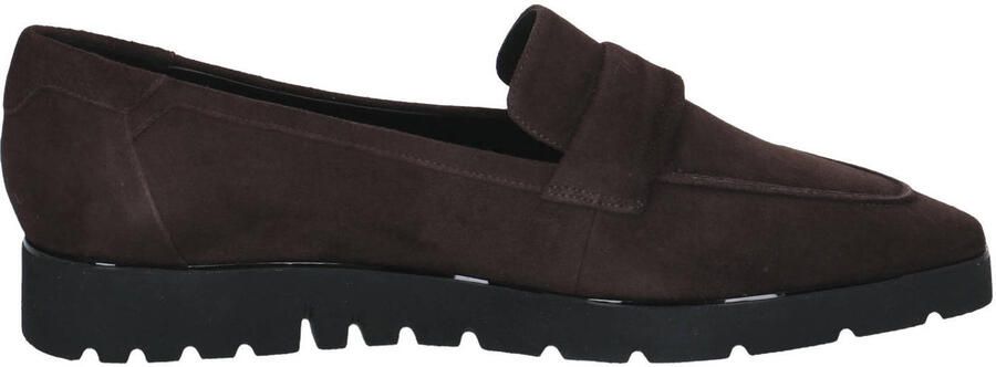 Peter Kaiser Barcelona suède loafers met profielzool bruin