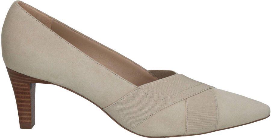 Peter Kaiser leren pumps taupe