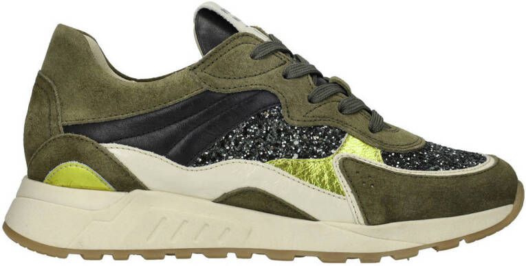 PIEDI NUDI PiediNudi Lage Sneakers Dames Selva 17.01 Maat: 36 Materiaal: Leer Kleur: Groen