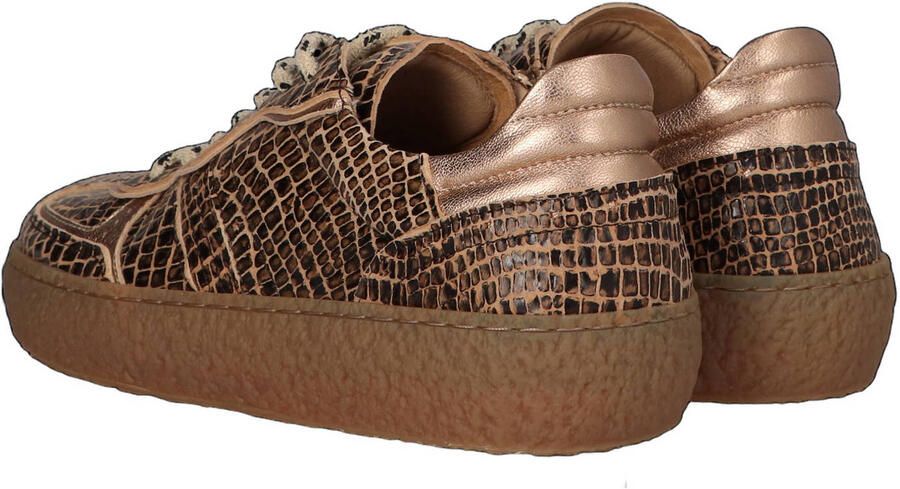 Piedi Nudi Lixi leren sneakers met dierenprint bruin - Foto 3