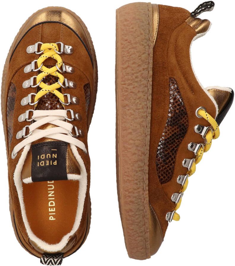 Piedi Nudi Lola leren sneakers cognac - Foto 2