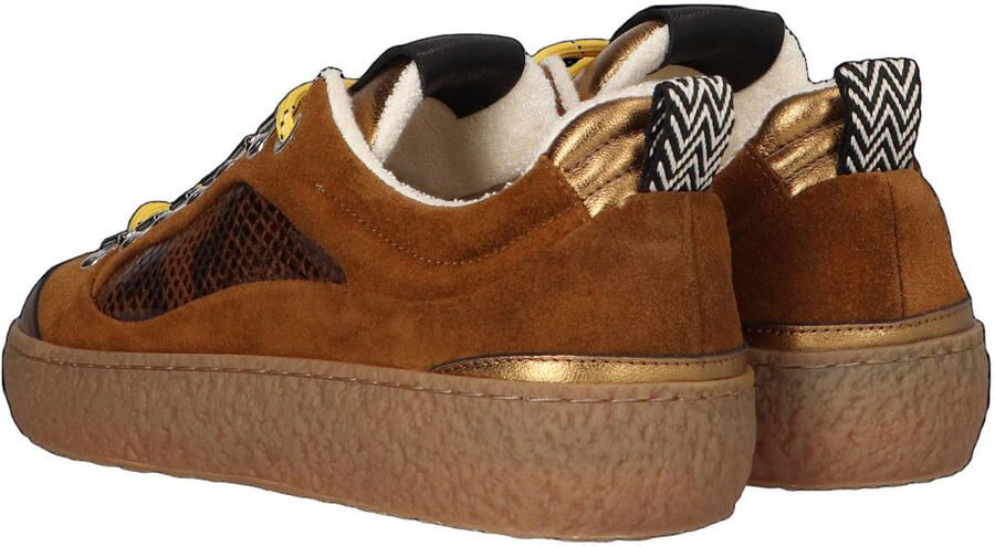 Piedi Nudi Lola leren sneakers cognac - Foto 3