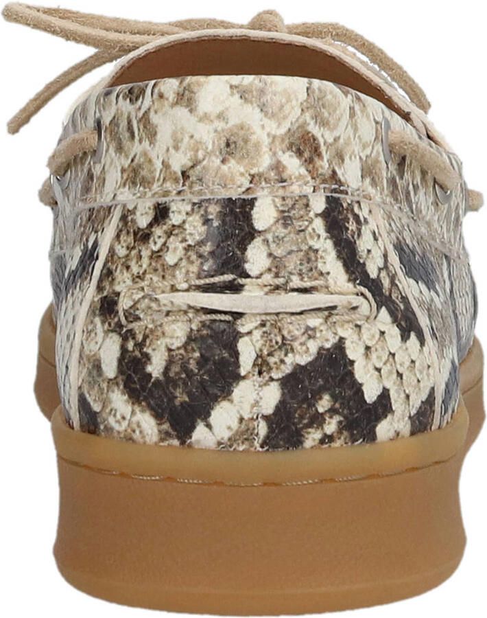 Piedi Nudi Porta 05.07 leren bootschoenen met slangenprint beige - Foto 2