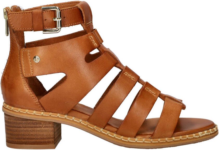 Pikolinos Blanes leren sandalen cognac