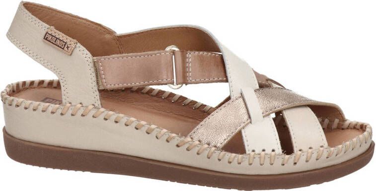 Pikolinos Cadaques leren sandalen beige