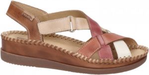 Pikolinos Cadaques leren sandalen cognac