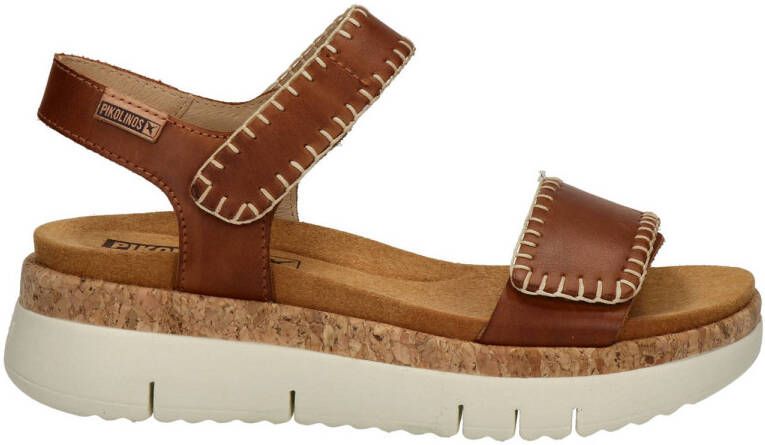 Pikolinos Palma leren sandalen cognac